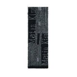 VINTAGE STRIPE LOGO MUFFLER IN BLACK