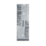 VINTAGE STRIPE LOGO MUFFLER IN GREY