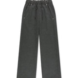 BANDLINE TAILORED PANTS IN CHARCOAL