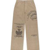 MATIN GRAPHIC CORDUROY PANTS IN BEIGE