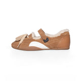 SPORTY SHEARLING MARY JANE SNEAKERS IN BEIGE