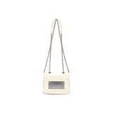 CLASSIC CHAIN QUILTING MINI BAG IN IVORY