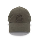 APPLIQUE CIRCLE LOGO BALL CAP IN BROWN