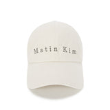 MATIN COTTON WASHED BALL CAP IN LIGHT BEIGE