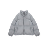 HIGH NECK CLASSIC PUFFER DOWN JUMPER IN GREY