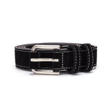 SUEDE LEATHER BELT IN BLACK