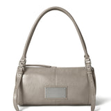 BUCKLE STRAP SHOULDER BAG IN BEIGE