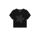 STARFISH GRAPHIC CROP TOP IN BLACK