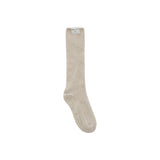 WOOL BLENDED HALF SOCKS IN BEIGE