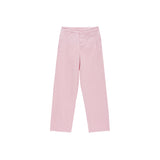 PATCHED DYING PANTS IN PINK