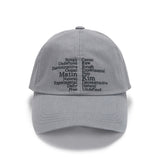 KEYWORD LETTERING BALL CAP IN GREY