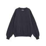 OBLIQUE POCKET SWEATSHIRT IN NAVY