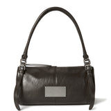 BUCKLE STRAP SHOULDER BAG IN BROWN