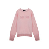 HAIRY BIG LOGO SWEATER FOR MEN IN PINK