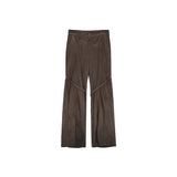 BELT ON KNEE PANTS IN BROWN