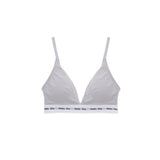 LOGO BAND TRIANGLE BRA IN GREY