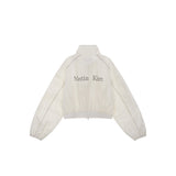 MATIN COATING CROP BLOUSON IN IVORY