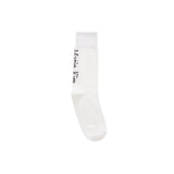 MATIN SILKET HALF SOCKS IN WHITE