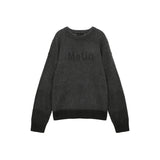 HAIRY BIG LOGO SWEATER FOR MEN IN CHARCOAL