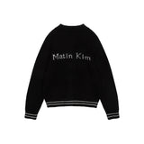 PUNCHING POINT LOGO KNIT CARDIGAN FOR MEN IN BLACK