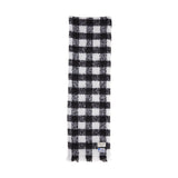 CLASSIC WOOL BLENDED CHECK MUFFLER IN WHITE