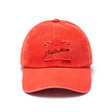 MATIN CURSIVE BALL CAP IN ORANGE