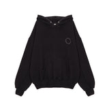 OBLIQUE POCKET HOODY IN BLACK