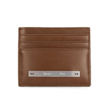 SLIM METAL CARD HOLDER IN CAMEL