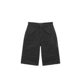 FRONT POCKET BERMUDA PANTS IN CHARCOAL