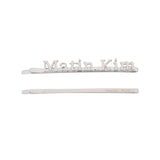 MATIN POPPIN HAIR CLIPS SET IN SILVER