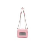 CLASSIC CHAIN QUILTING MINI BAG IN PINK