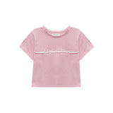 CUTTED LOGO CROP TOP IN PINK