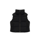 BIG LOGO POINT DOWN VEST FOR WOMEN IN BLACK