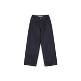 POCKET STITCH COATING DENIM PANTS IN NAVY