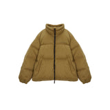 HIGH NECK CLASSIC PUFFER DOWN JUMPER IN CAMEL