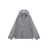 LIGHT HOODY WINDBREAKER FOR MEN IN GREY