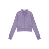 PIPING CROP TRACK JUMPER IN LILAC