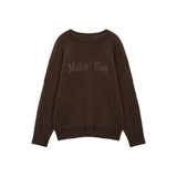 EMBO JACQUARD SWEATER FOR MEN IN BROWN