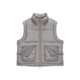 FOLDED POCKET DOWN VEST FOR MEN IN BEIGE