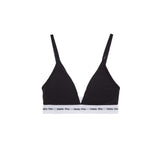 LOGO BAND TRIANGLE BRA IN BLACK