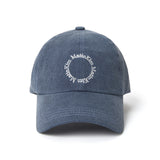 MACARON LOGO BALL CAP IN SMOKE BLUE