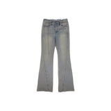 BRUSH STRING DENIM PANTS IN LIGHT BLUE