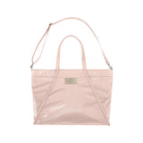 BIG COATING TOTE BAG IN PINK